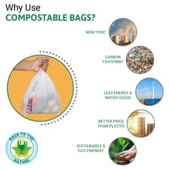 COMPOSTABLE MILKY WHITE BAGS (SIZE: 14"x18", 35 MICRON)